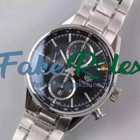 Replica Tag Heuer Carrera Calibre 1887 Stainless Steel Black Dial Swiss 1887