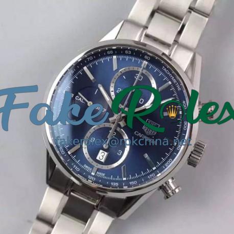 Replica Tag Heuer Carrera Calibre 1887 Stainless Steel Blue Dial Swiss 1887