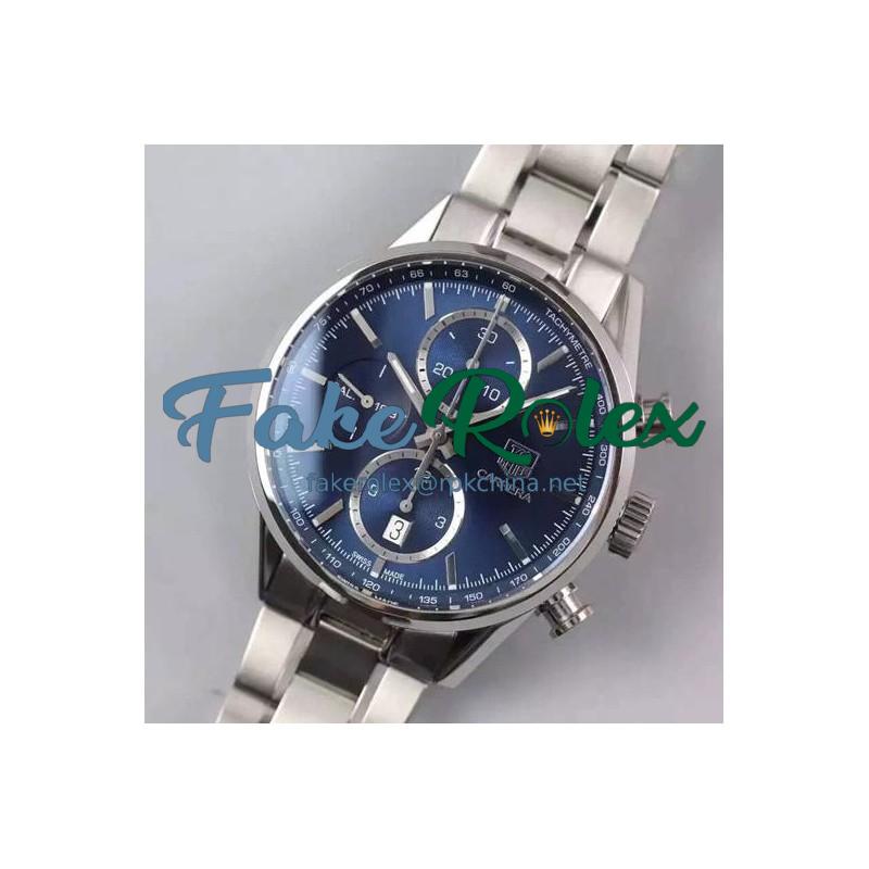 Replica Tag Heuer Carrera Calibre 1887 Stainless Steel Blue Dial Swiss 1887