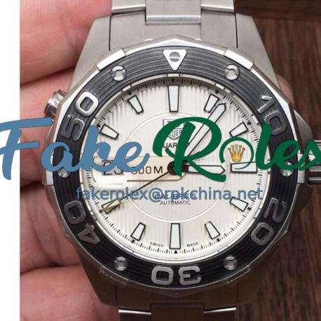 Replica Tag Heuer Aquaracer 500M Calibre 5 Stainless Steel White Dial Swiss Calibre 5