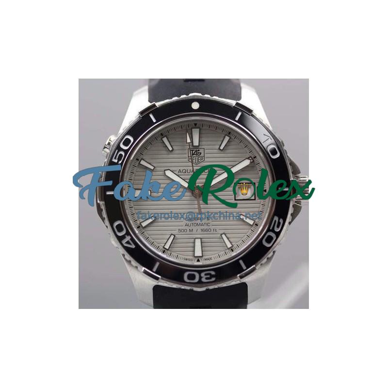 Replica Tag Heuer Aquaracer 500M Calibre 5 Stainless Steel White Dial Swiss Calibre 5