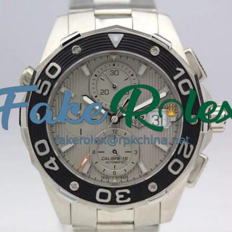 Replica Tag Heuer Aquaracer Chronograph 500M Calibre 16 Stainless Steel Gray Dial Swiss Calibre 16