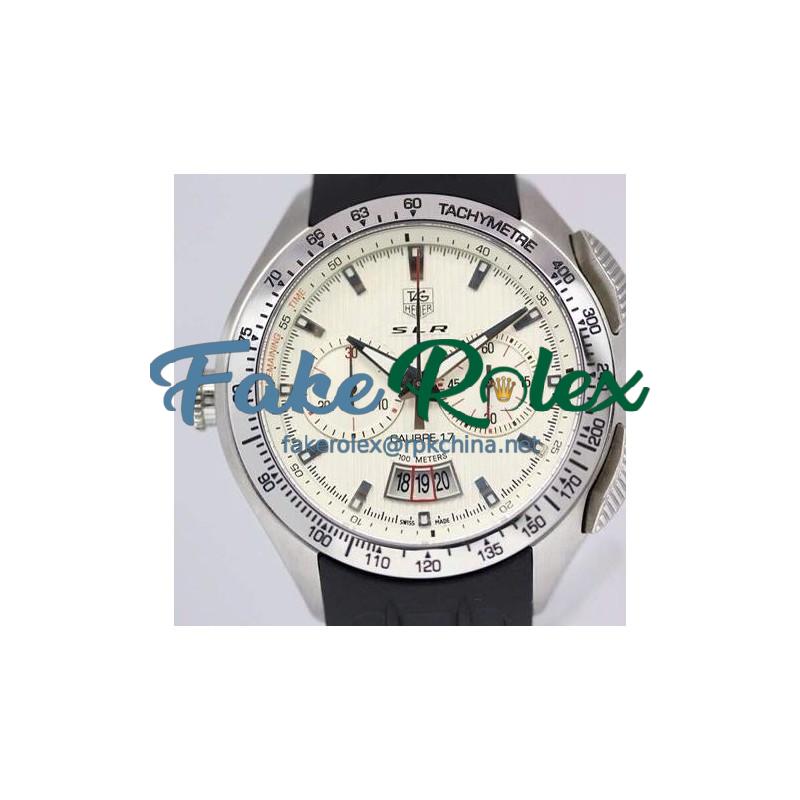 Replica Tag Heuer Mercedes Benz SLR Calibre 17 Stainless Steel White Dial Swiss Calibre 17