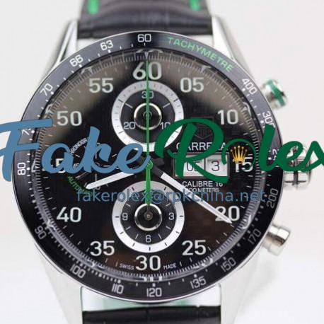 Replica Tag Heuer Carrera Calibre 16 Stainless Steel Carbon Fiber Dial Swiss Calibre 16