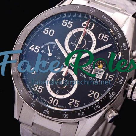 Replica Tag Heuer Carrera Calibre 1887 Stainless Steel Black Dial Swiss 1887