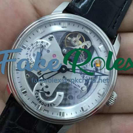 Replica Blancpain Carrousel Tourbillon Stainless Steel White Dial Swiss Carrousel Tourbillon