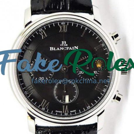 Replica Blancpain Villeret Stainless Steel Black Dial Swiss 7750