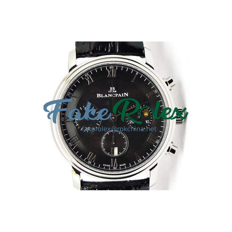 Replica Blancpain Villeret Stainless Steel Black Dial Swiss 7750