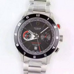 Replica Tudor Grantour Fly-Back Stainless Steel Black Dial Swiss 7750