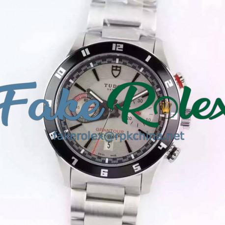 Replica Tudor Grantour Fly-Back Stainless Steel Gray Dial Swiss 7750