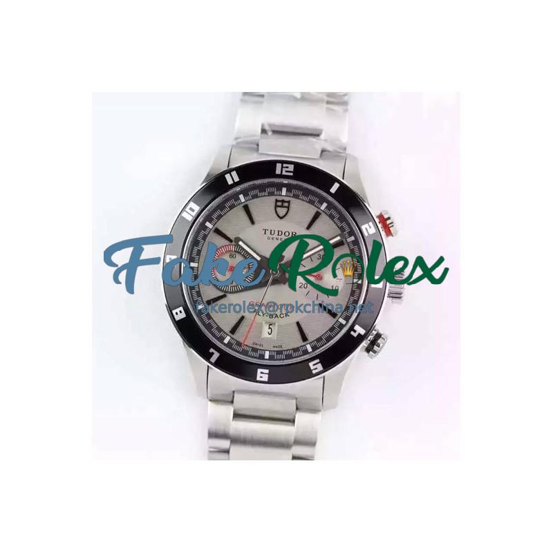 Replica Tudor Grantour Fly-Back Stainless Steel Gray Dial Swiss 7750