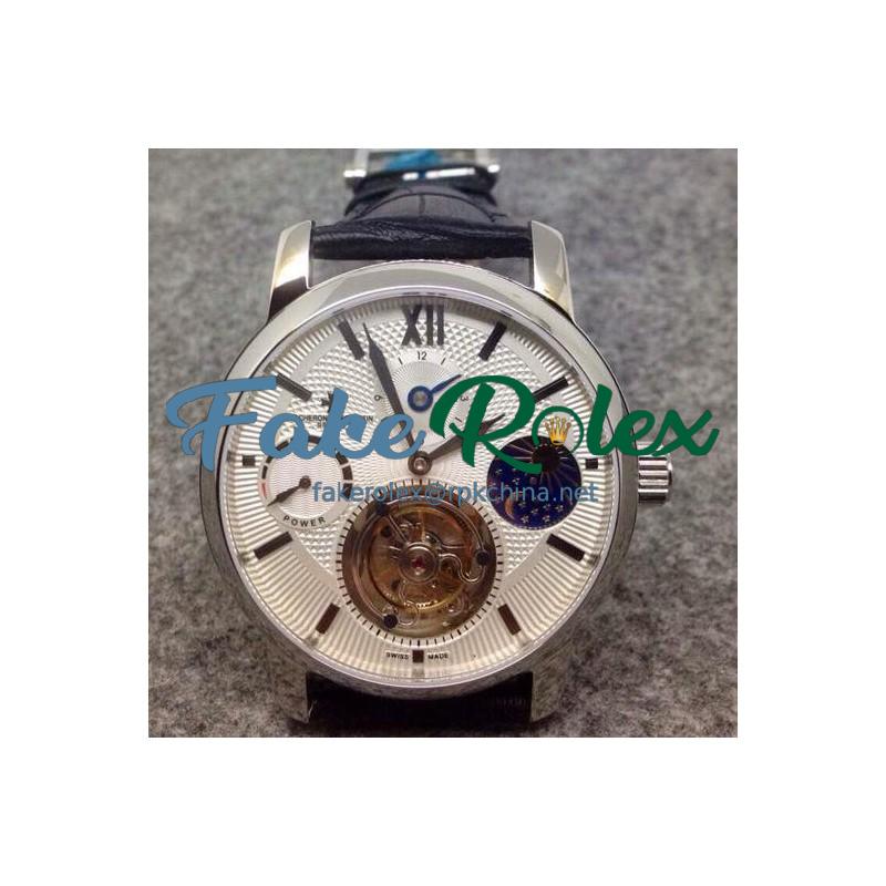 Replica Vacheron Constantin Patrimony Tourbillon Stainless Steel White Dial Swiss Tourbillon