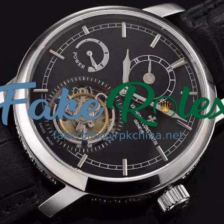 Replica Vacheron Constantin Patrimony Tourbillon Stainless Steel Black Dial Swiss Tourbillon