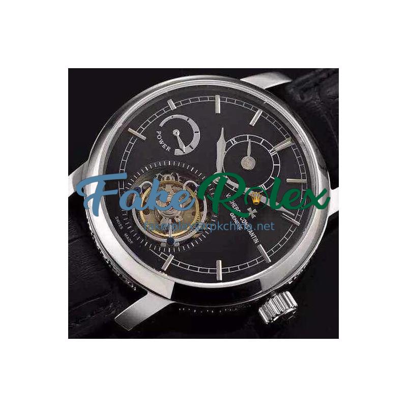 Replica Vacheron Constantin Patrimony Tourbillon Stainless Steel Black Dial Swiss Tourbillon