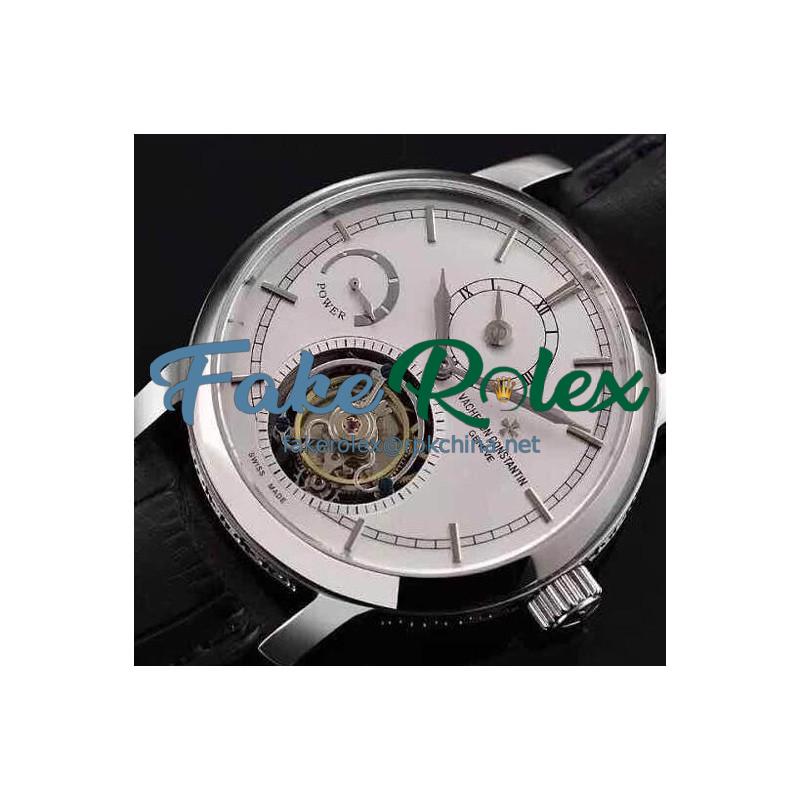 Replica Vacheron Constantin Patrimony Tourbillon Stainless Steel White Dial Swiss Tourbillon