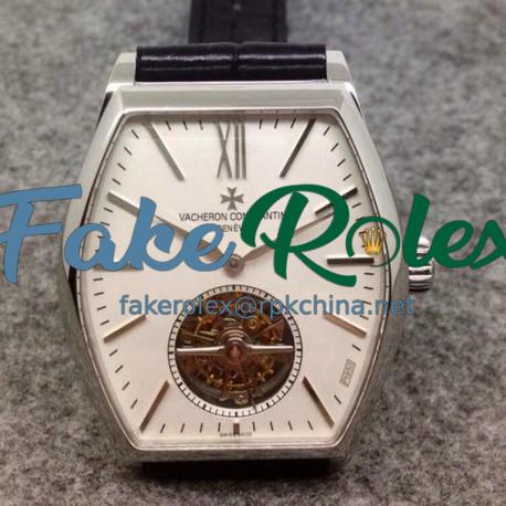 Replica Vacheron Constantin Malte Tourbillon Stainless Steel White Dial Swiss Tourbillon