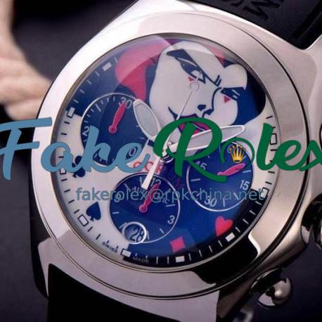 Replica Corum Bubble Chronograph Joker Stainless Steel Joker Dial Swiss 7750