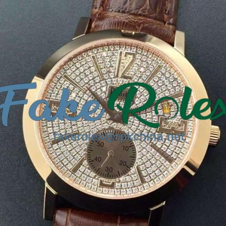 Replica Piaget Dancer Rose Gold Diamonds Dial Swiss 2824