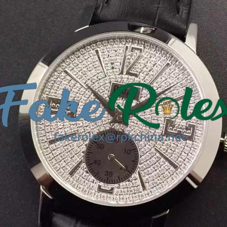 Replica Piaget Dancer Stainless Steel Diamonds Dial Swiss 2824