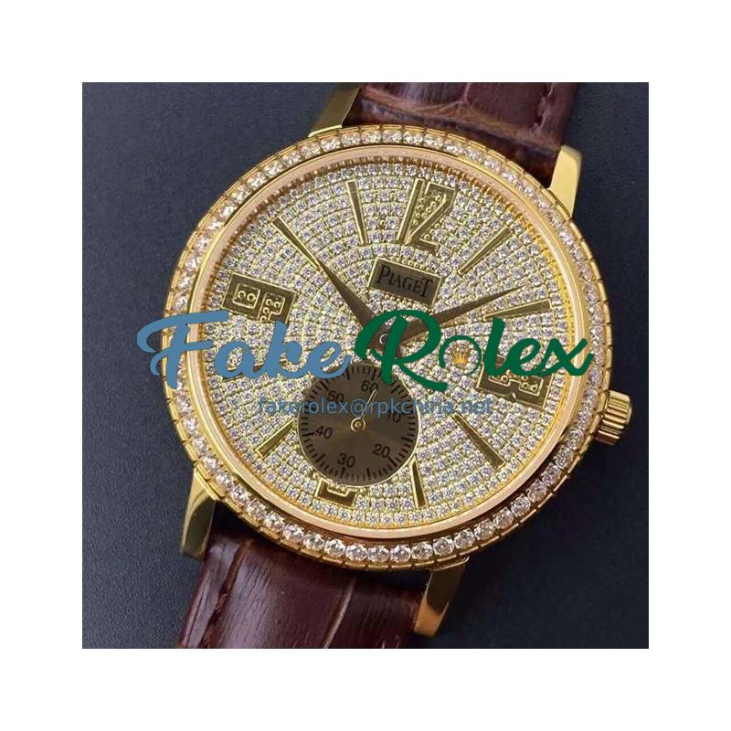 Replica Piaget Dancer Yellow Gold Diamonds Dial Swiss 2824