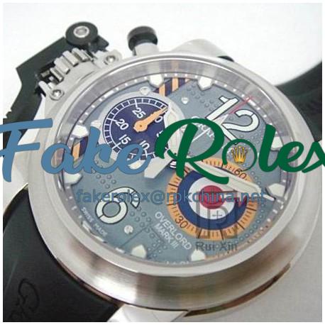 Replica Graham Chronofighter Oversize Stainless Steel Blue Dial Swiss 7750