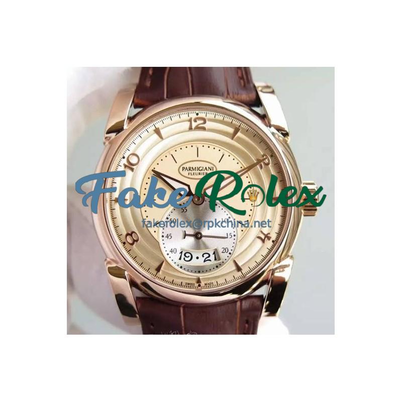 Replica Parmigiani Fleurier Kalpa Tonda Rose Gold Gold Dial Swiss 331