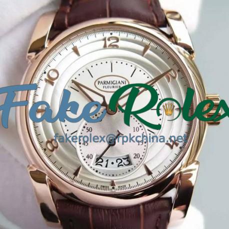 Replica Parmigiani Fleurier Kalpa Tonda Rose Gold White Dial Swiss 331