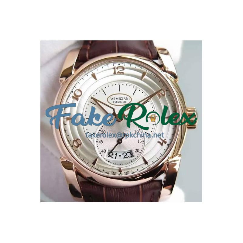 Replica Parmigiani Fleurier Kalpa Tonda Rose Gold White Dial Swiss 331