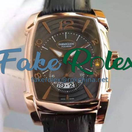 Replica Parmigiani Fleurier Kalpa Grande Rose Gold Black Dial Swiss 331