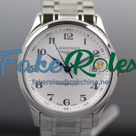 Replica Longines Master Collection Stainless Steel White Dial Swiss 2824-2