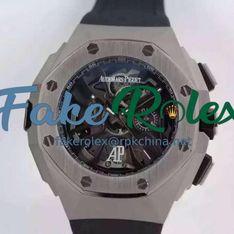 Replica Audemars Piguet Royal Oak Concept Laptimer Michael Schumacher Stainless Steel Skeleton Dial Swiss Quartz 2713