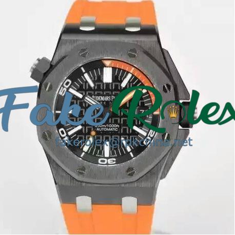 Replica Audemars Piguet Royal Oak Offshore Diver 15707 Ceramic Black Dial Swiss 3120