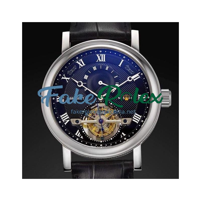 Replica Breguet Jubilee Tourbillon 5 Days Reserve Stainless Steel Black Dial Swiss Tourbillon