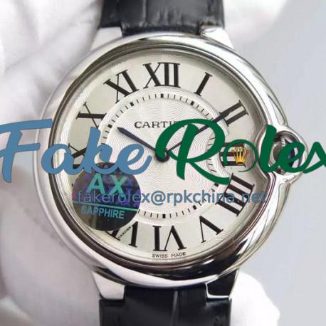 Replica Cartier Ballon Bleu Stainless Steel White Dial Swiss 2836-2