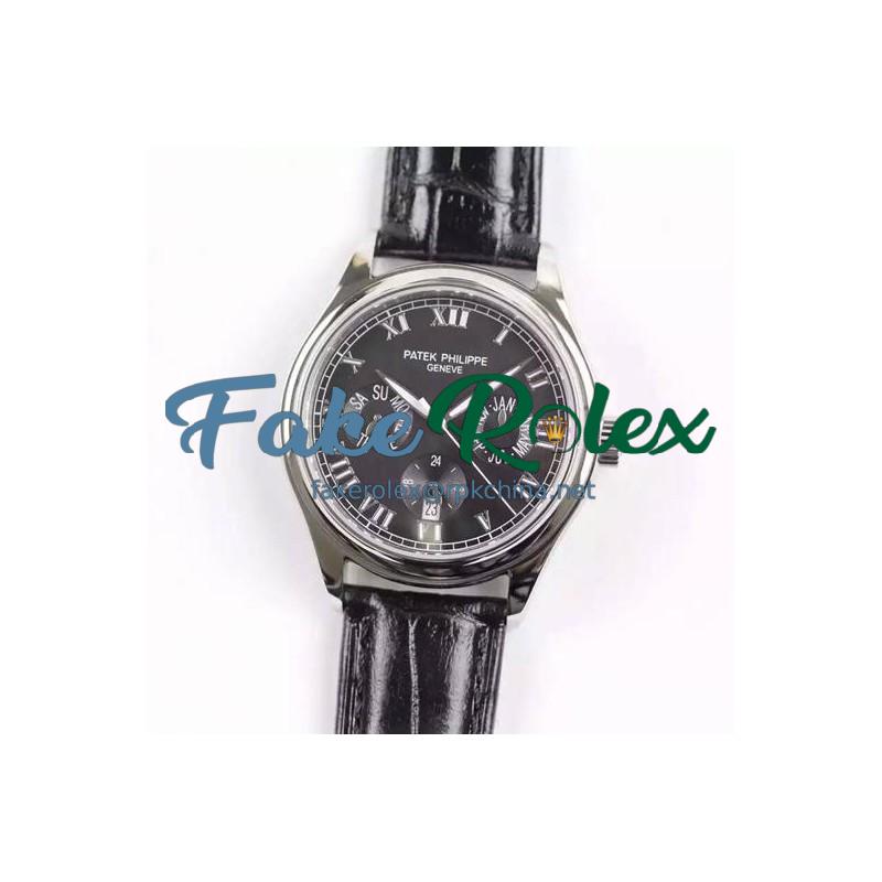 Replica Patek Philippe Annual Calendar 5035P Stainless Steel Black Dial Swiss PP 315SQA