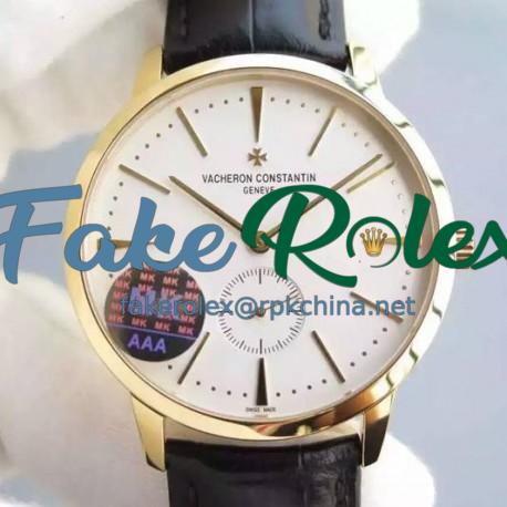 Replica Vacheron Constantin Patrimony 1110U/000R Yellow Gold White Dial Swiss 4400AS