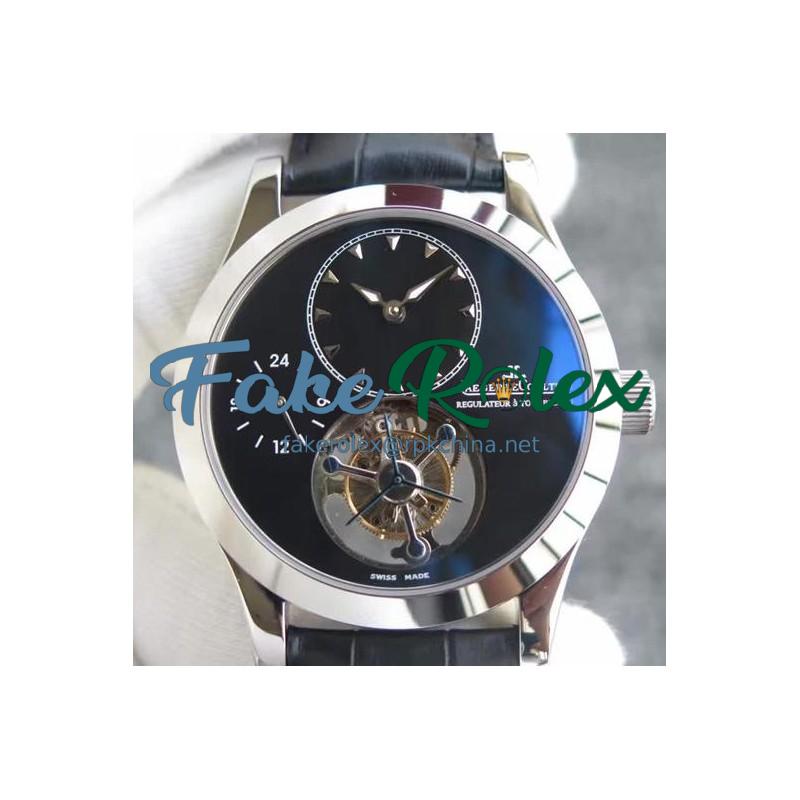 Replica Jaeger-LeCoultre Master Grande Tradition Tourbillon Stainless Steel Black Dial Swiss Tourbillon