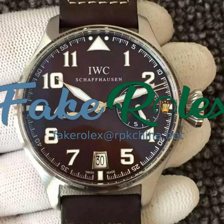 Replica IWC Big Pilot Antoine De Saint Exupery IW500422 Stainless Steel Brown Dial Swiss 521111