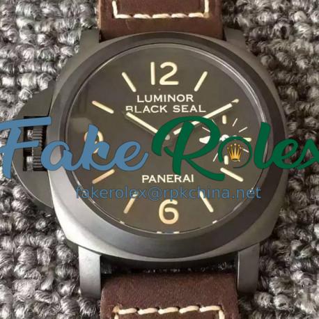 Replica Panerai Luminor Black Seal Left-Handed 8 Days PAM 649 PVD Black Dial Swiss P5000