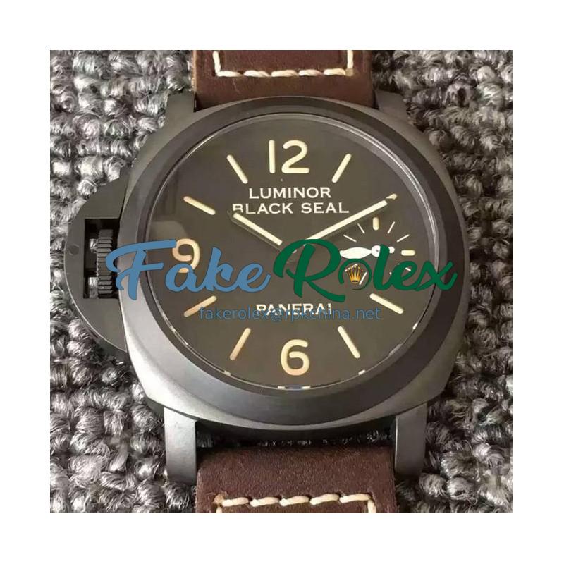 Replica Panerai Luminor Black Seal Left-Handed 8 Days PAM 649 PVD Black Dial Swiss P5000