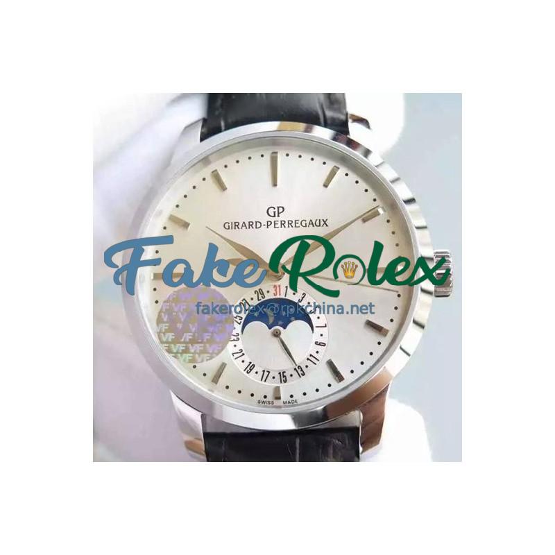 Replica Girard Perregaux 1966 Stainless Steel White Dial Swiss GP 033MO