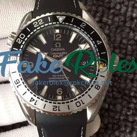 Replica Omega Seamaster Planet Ocean GMT Good Planet Foundation Stainless Steel Black Dial Swiss 8906