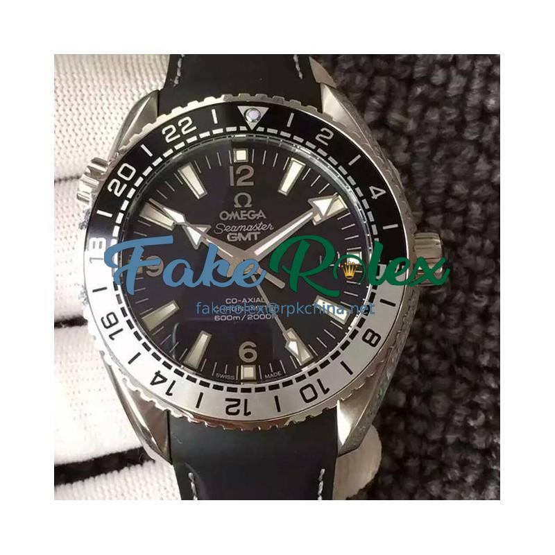 Replica Omega Seamaster Planet Ocean GMT Good Planet Foundation Stainless Steel Black Dial Swiss 8906