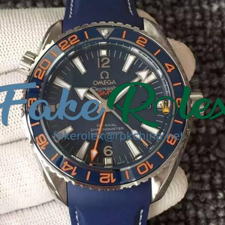 Replica Omega Seamaster Planet Ocean GMT Good Planet Foundation Stainless Steel Blue Dial Swiss 8605