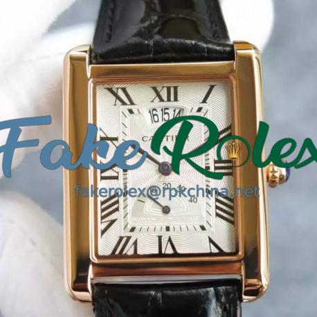 Replica Cartier Tank Louis Cartier Extra Large W1560003 Rose Gold White Dial Swiss 2824-2