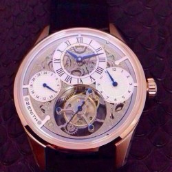 Replica Zenith Real SWISS Tourbillon Watches Rose Gold Skeleton