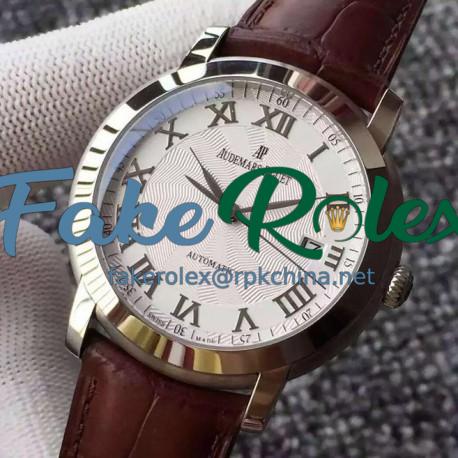 Replica Audemars Piguet Jules Audemars 15170 Stainless Steel Roman & White Dial Swiss 3120