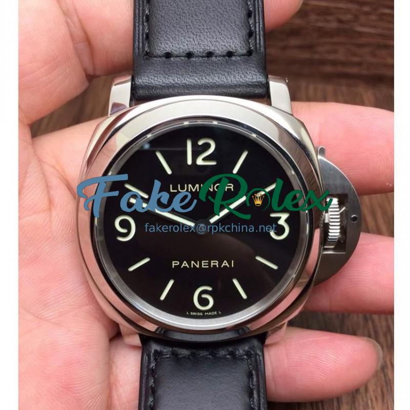 Replica Panerai Luminor Base PAM 112 Stainless Steel Black Dial Swiss OP XI