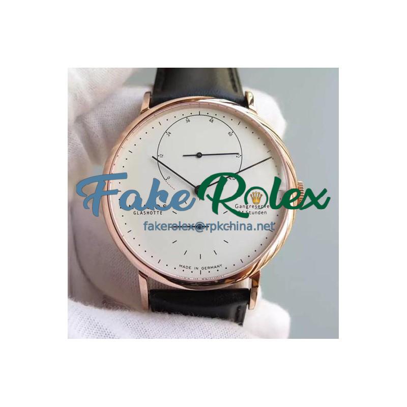 Replica Nomos Lambda Rose Gold White Dial German DUW 1001