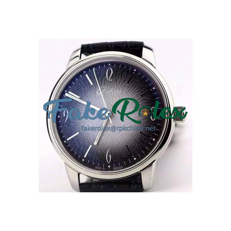 Replica Glashutte Senator Sixties Stainless Steel Gray Dial Swiss Caliber 39-52